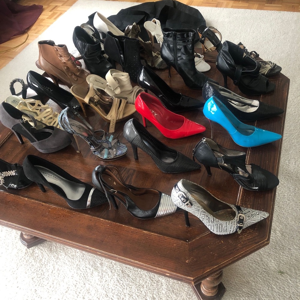 High heel shoes and boots